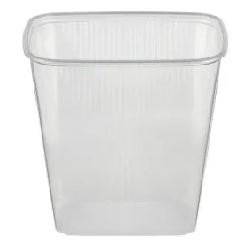 Boîte rectangulaire, transparent en pp, 10,1x8,1x10,8cm, 500 ml - par 1000