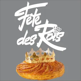 Vitrophanie couronne fête des rois - 44,6 x 68 cm